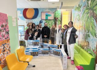 Donati alla Pediatria di Ravenna 16 televisori e 4 abbonamenti Disney plus da “Il Sorriso Golf”