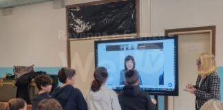 Alla Scuola Primaria M. Buonarroti di Cervia collegamento con Hiroshima e inaugurazione del percorso sensoriale