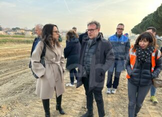 Alluvione: sopralluogo dell’assessore Priolo ai lavori di via Renaccio e via Cimatti