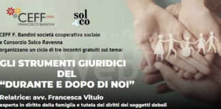 Tre incontri gratuiti sul tema del Dopo e Durante di Noi organizzati da Ceff F. Bandini e Solco Ravenna