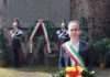 Il presidente del Consiglio comunale Massimo Cameliani alle Fosse Ardeatine in memoria del carabiniere ravennate Giovanni Frignani