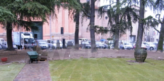 Lavori di manutenzione nel Parco San Francesco a Faenza