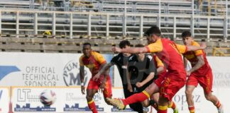 Calcio: Il rigore di Nappello sfonda la difesa Sammaurese