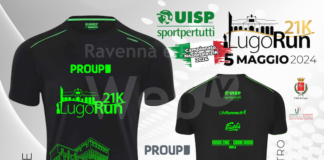 Anche nella t-shirt ufficiale di LugoRun 2024 un omaggio alla Rocca Estense
