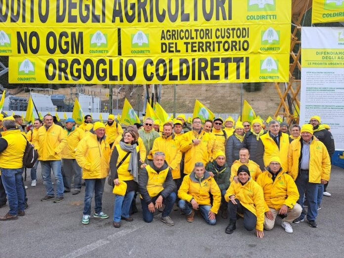 agricoltori ravennati alla mobilitazione Brennero