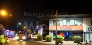 Incendio nella notte in un bar a Bagnacavallo