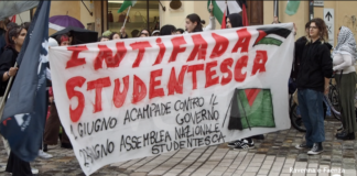 Corteo a sostegno della Palestina attraversa il centro storico di Ravenna