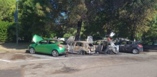 4 auto andate a fuoco a Lugo questa notte