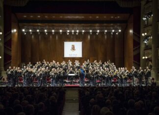Riccardo Muti sul podio della Banda Musicale della Polizia di Stato