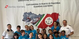 La Guardia Costiera di Ravenna incontra 45 bambini dei Grest e Centri estivi 2024.