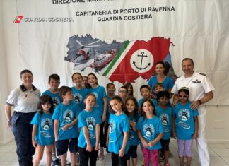 La Guardia Costiera di Ravenna incontra 45 bambini dei Grest e Centri estivi 2024.