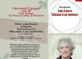 La filosofa Maria Luisa Boccia al Fem Garden per riflettere su guerre, pace e politica, da un’ottica femminista