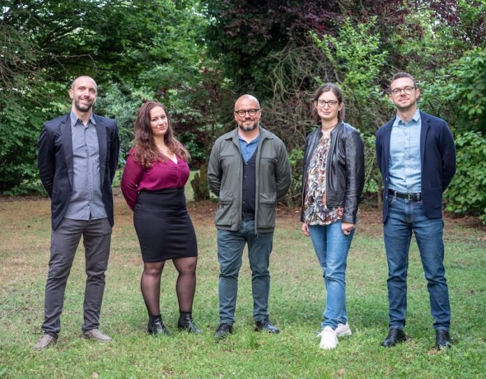 La giunta di Cotignola - da sinistra Leonardo Ricci, Laura Monti, il sindaco Federico Settembrini, Martina Minto, Michele Rambelli