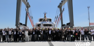 Oggi il varo di “Infynito 90”: il nuovo yacht extra-lusso del Gruppo Ferretti