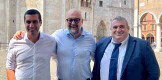 Il candidato alla presidenza della Regione Emilia-Romagna Michele de Pascale incontra il sindaco e il presidente della Provincia di Modena