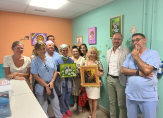 Donati quadri al Blocco operatorio di Ravenna a favore del progetto di umanizzazione degli spazi di cura