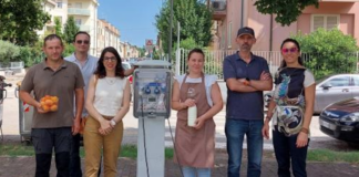 Mercato contadino di piazza della Resistenza, inaugurata la nuova colonnina elettrica