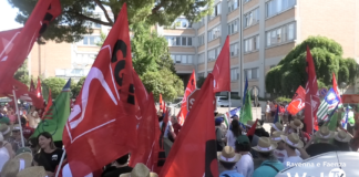 Mancato rinnovo del contratto del comparto agricolo: presidio dei sindacati davanti a Legacoop