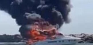 Imbarcazione a fuoco ai Lidi ferraresi, salvi gli occupanti. Colonna di fumo visibile dai lidi ravennati