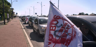 A Porto Corsini la protesta contro il passaggio degli autobus dei crocieristi