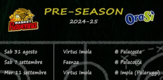 Basket Ravenna: ecco quali saranno le amichevoli pre-campionato