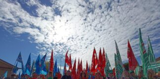 Nutrita partecipazione al presidio a San Romualdo e grande adesione allo sciopero per il rinnovo del contratto del terzo settore