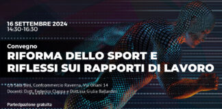 Confcommercio Ravenna: “Riforma dello sport e riflessioni sui rapporti di lavoro”