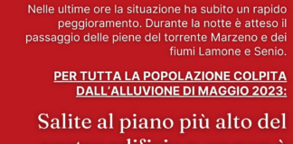 Nella notte attese le piene di Marzeno, Lamone e Senio: “Abbandonare i piani terra delle case alluvionate nel 2023”