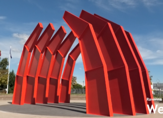 Presentato il restauro del Grande Ferro di Burri al Pala De André