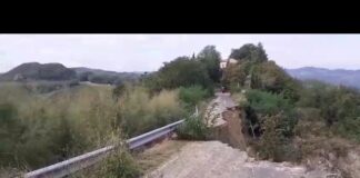 Provinciale La Valletta: la strada è ulteriormente franata