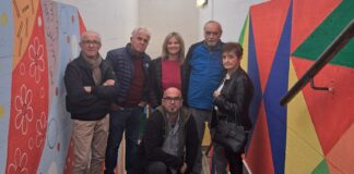 Gli artisti di Artej firmano i murales del sottopasso della stazione di Godo