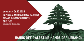 Guerra in Palestina e Libano: domenica protesta in piazza Andrea Costa
