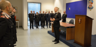 Il Generale Zuccher in visita al Comando provinciale dei Carabinieri