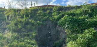 Buca si forma nell’argine del Lamone