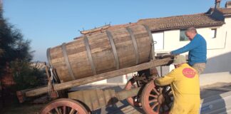 Un carro dipinto da Maddalena Venturi per il Museo Diffuso di Granarolo