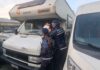 Via Travaglini. Piazzale usato come area di campeggio. Sequestro e sanzioni della Polizia Locale