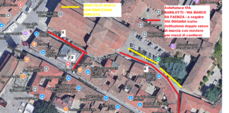 Faenza: lavori di asfaltatura in centro storico