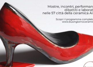 Scarpette Rosse in Ceramica per dire di no alla violenza sulle donne