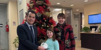 Anna Sole, la vincitrice dello Zecchino d’Oro, alla Filiale di Lugo della Cassa di Ravenna