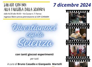 “Divertiamoci con la Scienza con tanti giocosi esperimenti”: sabato l’appuntamento alla Palestra di via Cavour