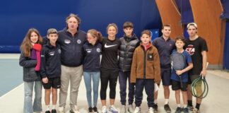 Massa Lombarda: Sara Errani prima di partire per l’Australia si è allenata sui campi dell’Oremplast Arena