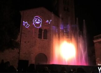 Le fontane piro-danzanti di Advs in Piazza San Francesco