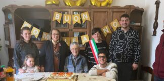 Bizzuno: Mario Lolli ha compiuto 100 anni