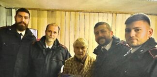 Gli auguri dei Carabinieri alla Signora Adele