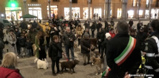 Tantissimi faentini a far benedire gli animali in piazza