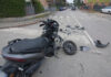 Precedenza non rispettata all’incrocio: scontro fra auto e scooter