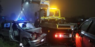 Massa Lombarda: scontro tra due auto, una donna in gravi condizioni