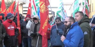 Fim, Fiom e Uilm: “Grande adesione al presidio dei metalmeccanici e alla giornata di sciopero”