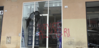 Imbrattata la sede di FdI a Faenza