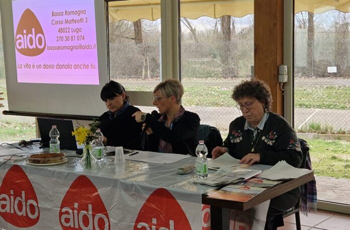 Tavolo assemblea 2024 AIDO Bassa Romagna